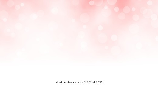 Light Red vector pattern with circles. Illustration with set of shining colorful abstract spheres. Pattern for business ads.