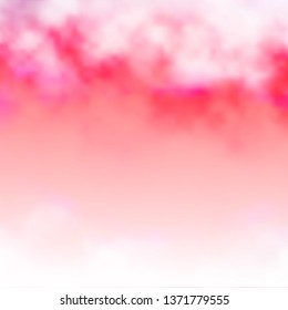 Light Red vector pattern with clouds. Colorful illustration with abstract gradient clouds. Template for websites.