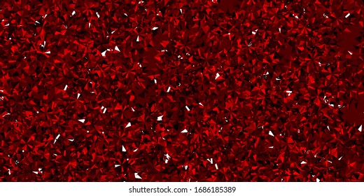 Light Red vector pattern with colored snowflakes. Colorful abstract illustration with snowflakes. New year leaflet pattern.