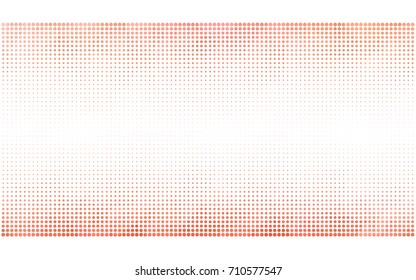 Light Red vector pattern with colored spheres. Geometric sample of repeating circles on white background in halftone style.