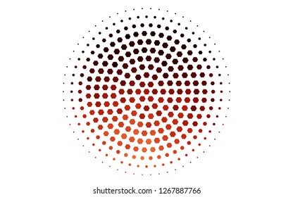 Light Red vector pattern with colorful hexagons. Design in abstract style with hexagons. New template for your brand book.