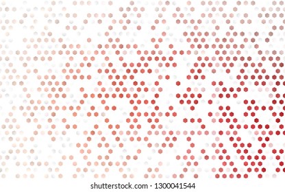 Light Red vector pattern with colorful hexagons. Design in abstract style with hexagons. Pattern for texture of wallpapers.