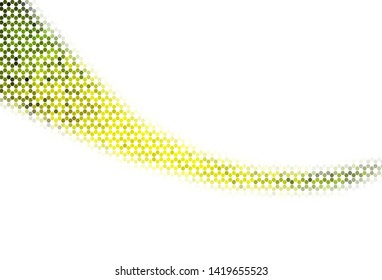 Light Red vector pattern with colorful hexagons. Colorful hexagons on blur backdrop. Pattern for ads, leaflets.