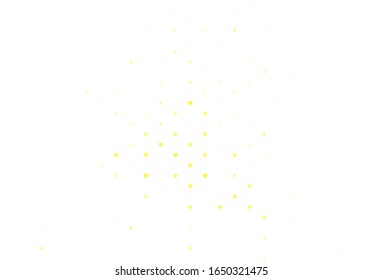Light Red vector pattern with colorful hearts. Beautiful abstract hearts on colorful gradient background. Pattern for carnival, festival romantic leaflets.