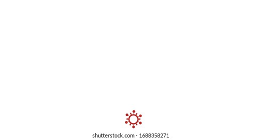 Light Red vector pattern with coronavirus elements. Simple design in abstract style with infection forms. Wallpaper for health protection.