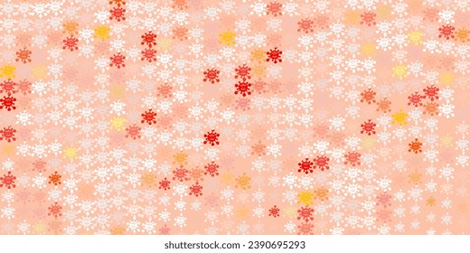 Light Red vector pattern with coronavirus elements. Colorful abstract illustration with gradient medical shapes. Wallpaper for health protection.