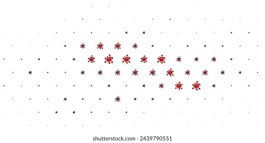 Light Red vector pattern with coronavirus elements. Abstract illustration with biological gradient shapes. Design for biohazard warning.