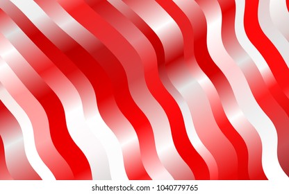 Light Red vector pattern with curved circles. An elegant bright illustration with gradient. New composition for your brand book.