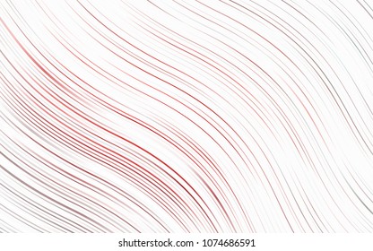 Light Red vector pattern with curved circles. Colorful illustration in abstract marble style with gradient. A completely new template for your business design.