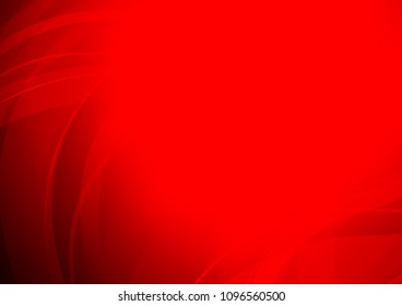 Light Red vector pattern with curved circles. Creative illustration in halftone marble style with gradient. Textured wave pattern for backgrounds.