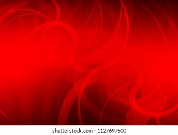 Light Red vector pattern with curved circles. Creative geometric illustration in marble style with gradient. Pattern for your business design.