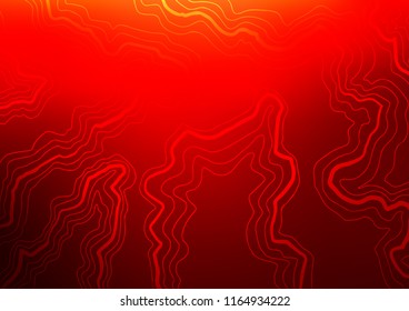 Light Red vector pattern with curved circles. A sample with blurred bubble shapes. Marble style for your business design.