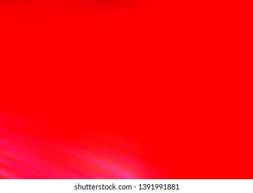Light Red vector pattern with curved circles. Modern gradient abstract illustration with bandy lines. A completely new template for your business design.