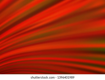 Light Red vector pattern with curved circles. Colorful abstract illustration with gradient lines. Marble style for your business design.
