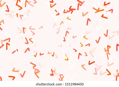 Light Red vector pattern with curved lines. Shining colorful illustration in simple style. New composition for your brand book.