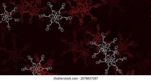 Light Red vector pattern with curved lines. Abstract illustration with gradient bows. Pattern for websites, landing pages.