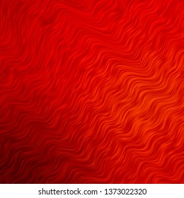 Light Red vector pattern with curves. Bright sample with colorful bent lines, shapes. Pattern for websites, landing pages.