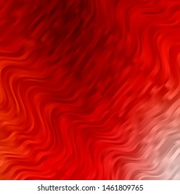 Light Red vector pattern with curves. Colorful abstract illustration with gradient curves. Pattern for busines booklets, leaflets