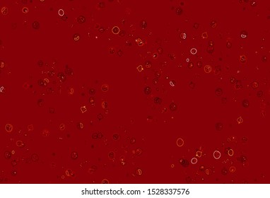 Light Red vector pattern with fresh ingredients. Illustration with set of fresh food in doodle style. Pattern for ad, booklets, leaflets of restaurants.
