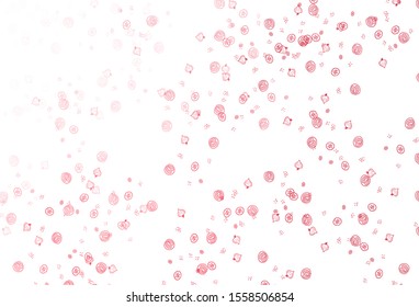 Light Red vector pattern with fresh ingredients. Beautiful colorful illustration with food in doodle style. Design for ad, poster, banner of cafes or restaurants.