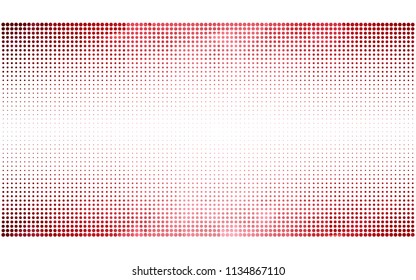 Light Red vector pattern of geometric circle shapes. Colorful mosaic banner. Geometric background with colored disks.