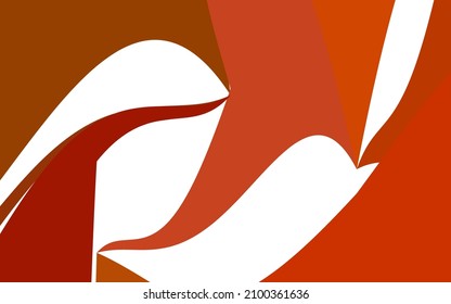 Light Red vector red pattern of geometric circles, shapes. Colorful mosaic banner. Geometric background with colored disks.
