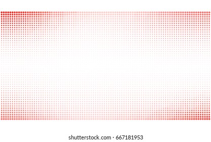 Light Red vector pattern of geometric circle shapes. Colorful mosaic banner. Geometric background with colored disks.