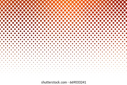 Light Red vector red pattern of geometric circles, shapes. Colorful mosaic banner. Geometric background with colored disks.