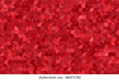 Light Red vector red pattern of geometric circles, shapes. Colorful mosaic banner. Geometric background with colored disks.