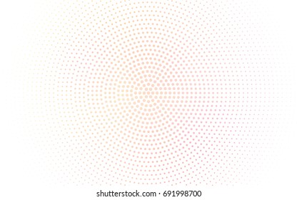 Light Red vector pattern of geometric circle shapes. Colorful mosaic banner. Geometric background with colored disks.