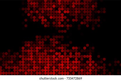 Light Red vector red pattern of geometric circles, shapes. Colorful mosaic banner. Geometric background with colored disks.