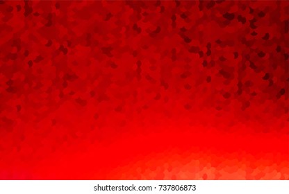 Light Red vector red pattern of geometric circles, shapes. Colorful mosaic banner. Geometric background with colored disks.