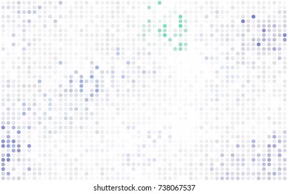 Light Red vector red pattern of geometric circles, shapes. Colorful mosaic banner. Geometric background with colored disks.