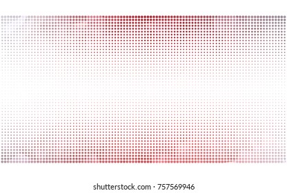 Light Red vector pattern of geometric circle shapes. Colorful mosaic banner. Geometric background with colored disks.