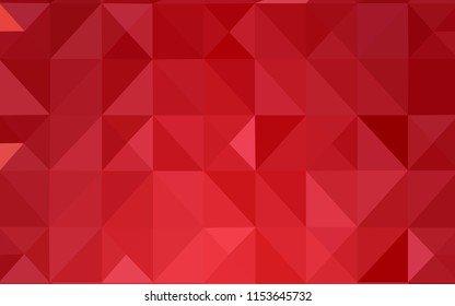 Light Red vector pattern with gradient triangles. Colorful illustration in polygonal style with gradient. The template for cell phone's backgrounds.