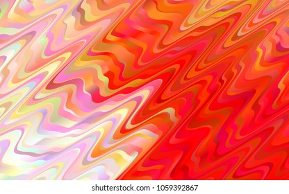 Light Red vector pattern with lamp shapes. Creative geometric illustration in marble style with gradient. The best blurred design for your business.