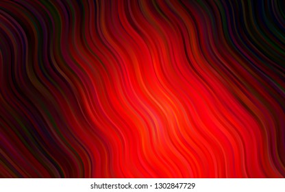 Light Red vector pattern with lamp shapes. Colorful abstract illustration with gradient lines. The template for cell phone backgrounds.