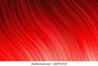 Light Red vector pattern with lamp shapes. Shining illustration, which consist of blurred lines, circles. Marble design for your web site.