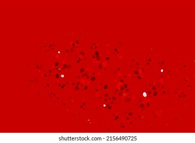 Light Red vector pattern with lamp shapes. Blurred geometric sample with gradient bubbles.  Marble design for your web site.