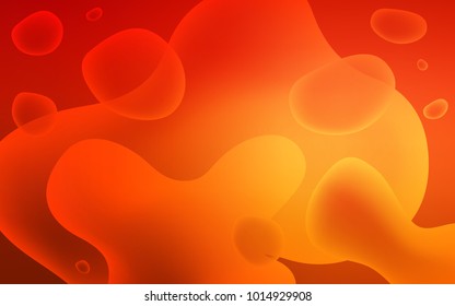 Light Red vector pattern with lava shapes. A vague circumflex abstract illustration with gradient. Memphis style for your business design.