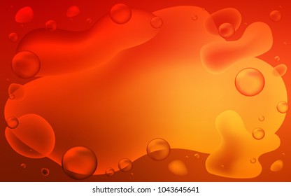 Light Red vector pattern with lava shapes. Glitter abstract illustration with wry lines. Memphis style for your business design.