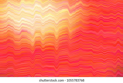 Light Red vector pattern with lava shapes. Shining illustration, which consist of blurred lines, circles. Textured wave pattern for backgrounds.
