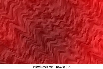 Light Red vector pattern with lava shapes. Modern gradient abstract illustration with bandy lines. A new texture for your  ad, booklets, leaflets.
