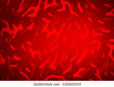 Light Red vector pattern with lava shapes. Geometric illustration in marble style with gradient.  New composition for your brand book.