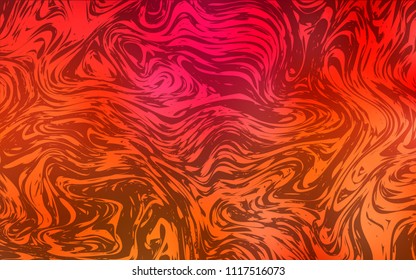 Light Red vector pattern with lava shapes. Creative illustration in halftone marble style with gradient. Marble design for your web site.