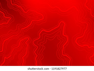 Light Red vector pattern with lava shapes. Colorful illustration in abstract marble style with gradient. Textured wave pattern for backgrounds.