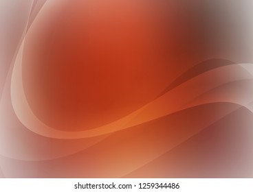 Light Red vector pattern with lava shapes. Glitter abstract illustration with wry lines. Brand new design for your ads, poster, banner.