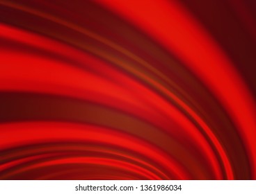 Light Red vector pattern with lava shapes. Blurred geometric sample with gradient bubbles.  The elegant pattern for brand book.