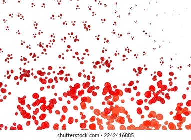 Light Red vector pattern with lava shapes. Colorful illustration in abstract marble style with gradient. The best blurred design for your business.