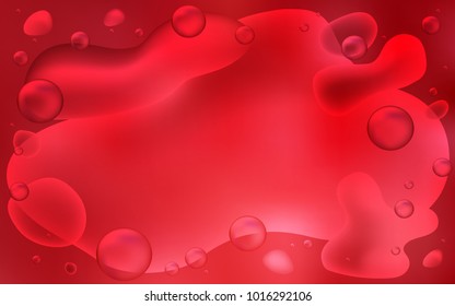Light Red vector pattern with lines, ovals. Shining illustration, which consist of blurred lines, circles. A completely new template for your business design.